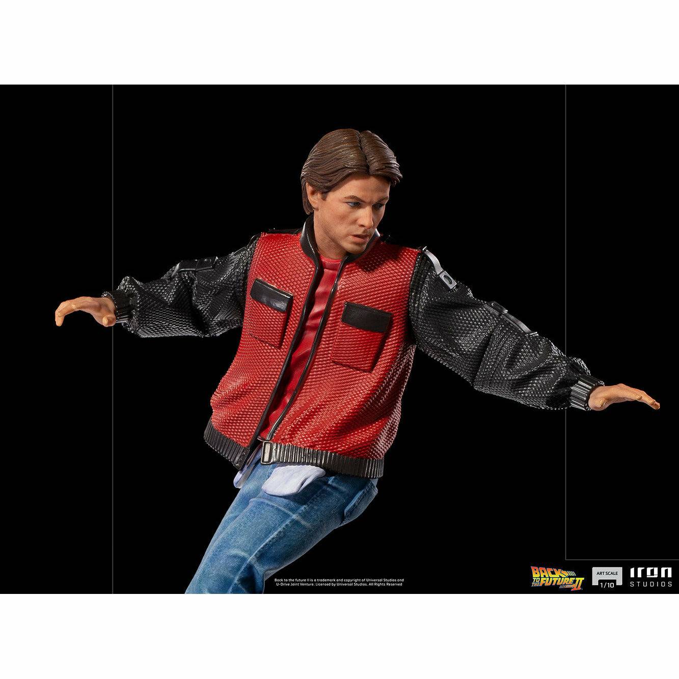 Iron Studios Back to the Future Part II Marty McFly on Hoverboard 1:10 Scale Statue Statue Iron Studios