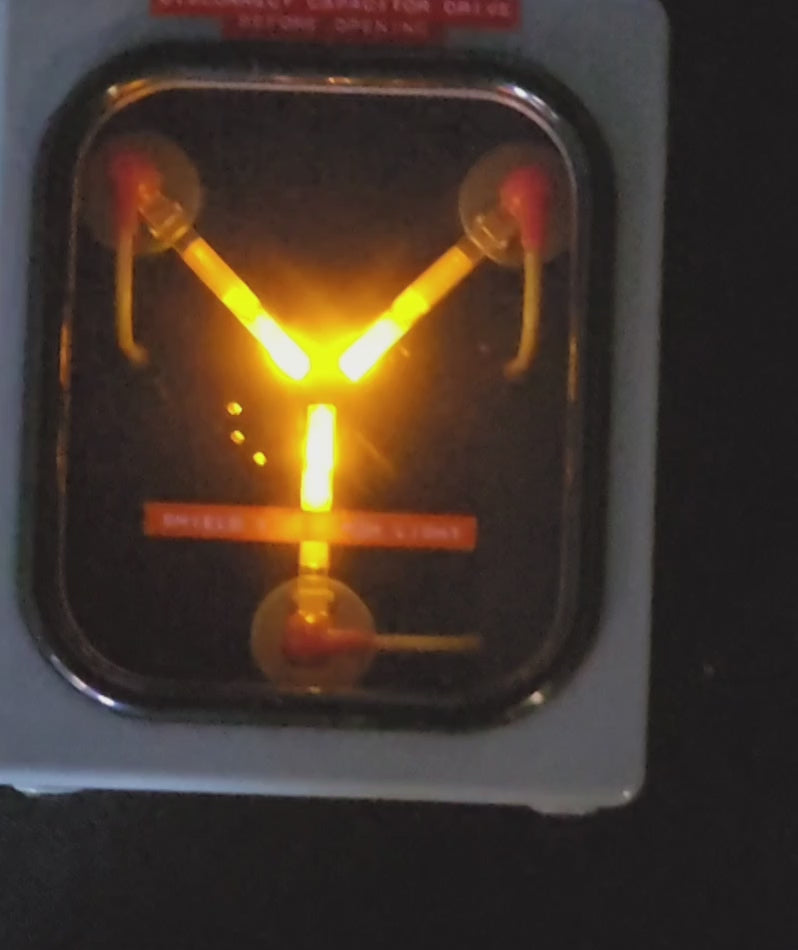 Back to the Future Miniature Light-Up Flux Capacitor with Sound Desk Toy Running Press