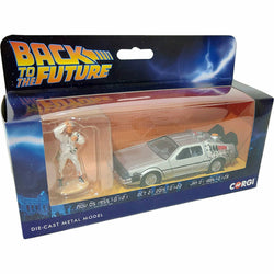 Corgi Back to the Future die-cast 1:36 scale DeLorean with Doc Brown figure Die-cast Model Cars Corgi