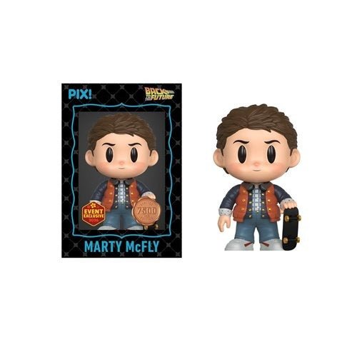 PREMIUM | ThrillJoy Pix! Back to the Future Marty McFly with Skateboard Vinyl Figure - 2026 Convention Exclusive