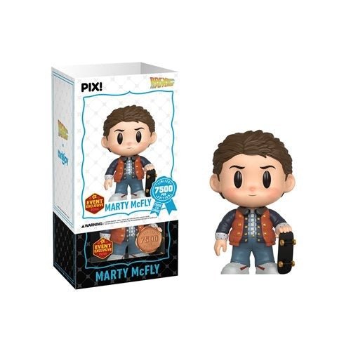 PREMIUM | ThrillJoy Pix! Back to the Future Marty McFly with Skateboard Vinyl Figure - 2026 Convention Exclusive