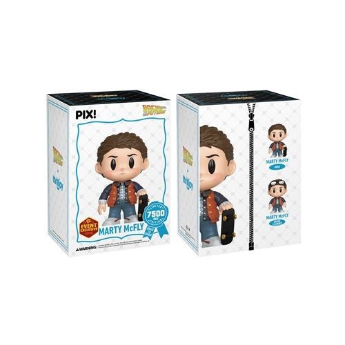 PREMIUM | ThrillJoy Pix! Back to the Future Marty McFly with Skateboard Vinyl Figure - 2026 Convention Exclusive