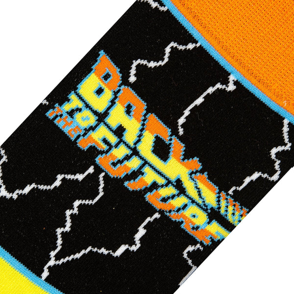 Back to the Future "Stripes" Men's Crew Folded Socks (Size 8-12) Socks Odd Sox