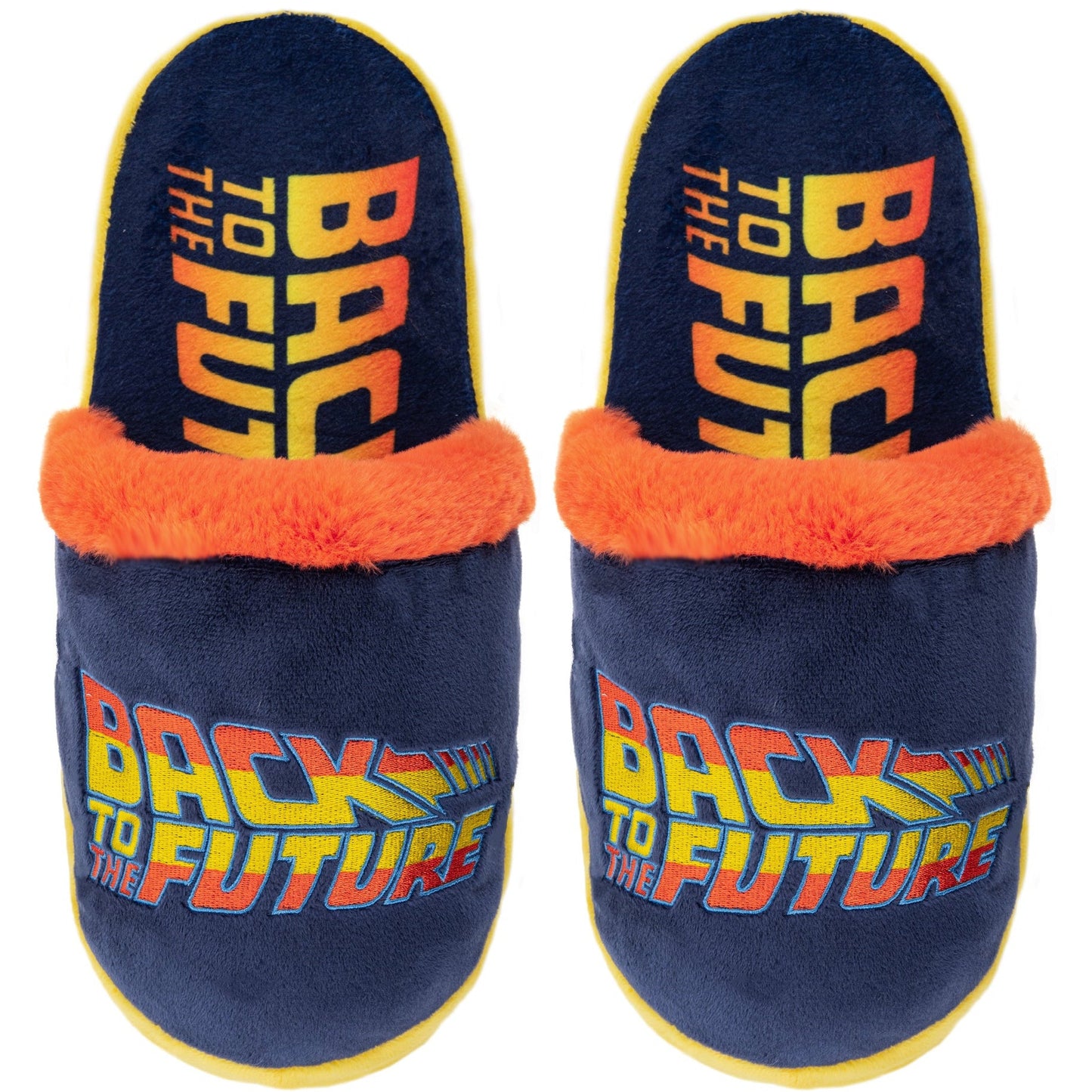 Back to the Future Fuzzy Slippers Slippers Odd Sox