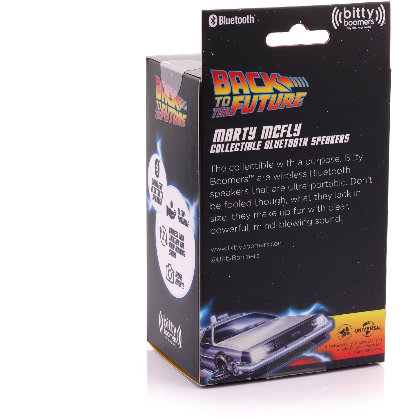 Universal Back to the Future Marty McFly Bitty Boomer Bluetooth Speaker Bluetooth Speaker Bitty Boomers