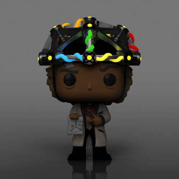 Funko POP! Tees - Back to the Future "Glow in the Dark" Pop Vinyl Doc Brown w/Helmet, plus Unisex T-Shirt Vinyl Toy Funko