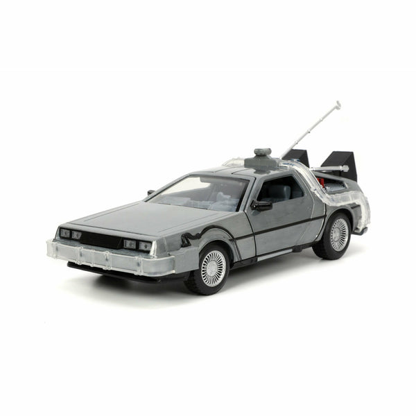 Back to the Future die-cast 1:24 scale "Hollywood Rides" light-up DeLorean Time Machine Die-cast Model Cars Jada