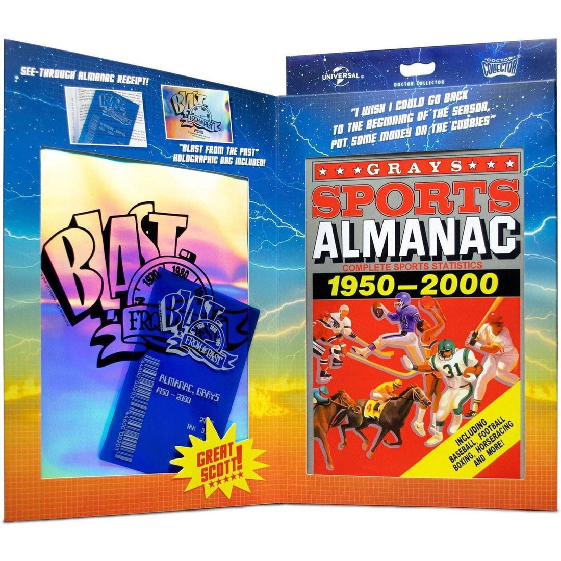 Back to the Future Part II Gray's Sports Almanac Prop Replica Back