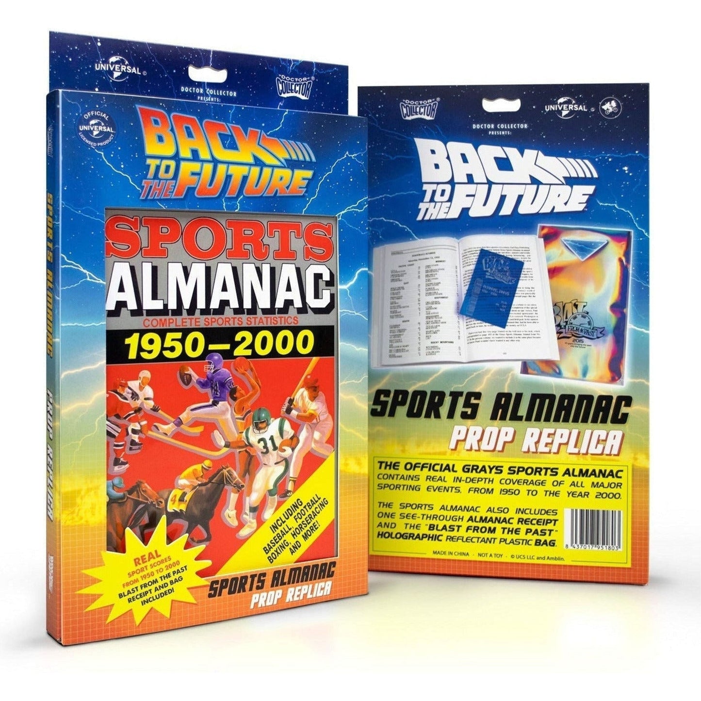 Grays Sports Almanac reçu sac de magasin Blast from the past retour vers le  futur réplique d'accessoire -  France