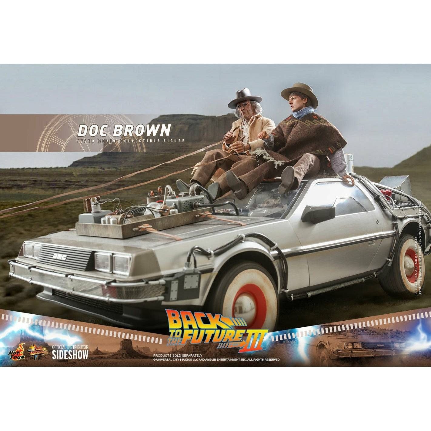 Hot Toys Back to the Future Part III Doc Brown 1:6 Scale Collectible Figure Action Figure Hot Toys